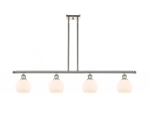 Athens - 4 Light - 48 inch - Polished Nickel - Cord hung - Island Light (3442|516-4I-PN-G121-6)