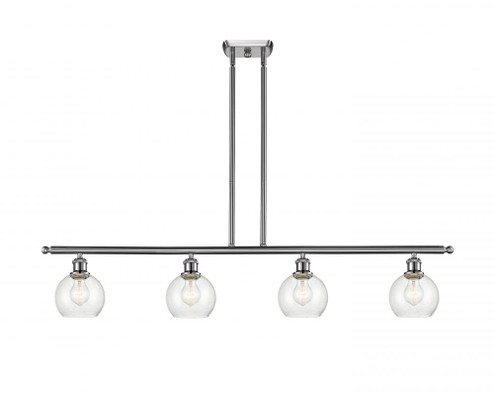 Athens - 4 Light - 48 inch - Brushed Satin Nickel - Cord hung - Island Light (3442|516-4I-SN-G124-6-LED)