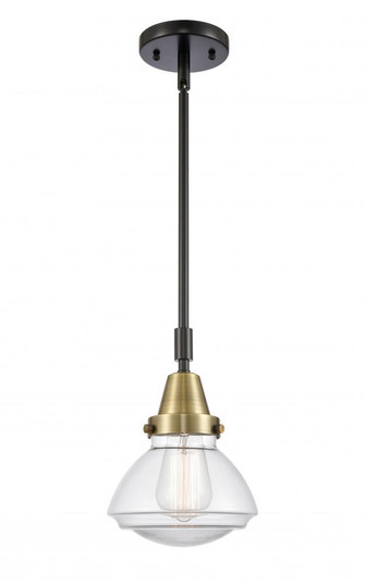 Olean - 1 Light - 7 inch - Black Antique Brass - Mini Pendant (3442|447-1S-BAB-G322-LED)