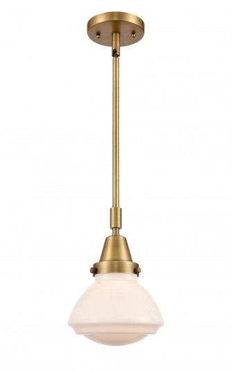 Olean - 1 Light - 7 inch - Brushed Brass - Mini Pendant (3442|447-1S-BB-G321)