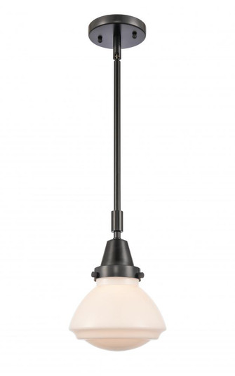 Olean - 1 Light - 7 inch - Matte Black - Mini Pendant (3442|447-1S-BK-G321-LED)