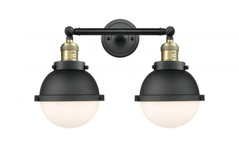 Hampden - 2 Light - 18 inch - Black Antique Brass - Adjustable Bath Vanity Light (3442|208-BAB-HFS-61-BK)