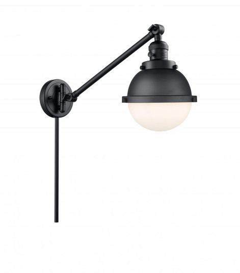 Hampden - 1 Light - 7 inch - Matte Black -Adjustable Swing Arm (3442|237-BK-HFS-61-BK-LED)