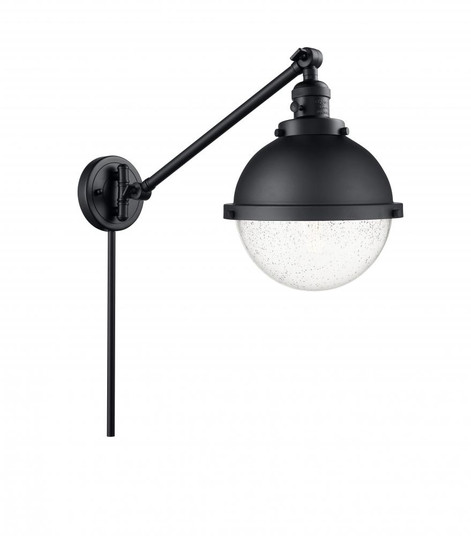 Hampden - 1 Light - 9 inch - Matte Black -Adjustable Swing Arm (3442|237-BK-HFS-84-BK-LED)