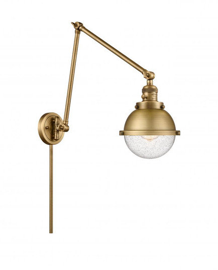 Hampden - 1 Light - 7 inch - Brushed Brass -Adjustable Swing Arm (3442|238-BB-HFS-64-BB)