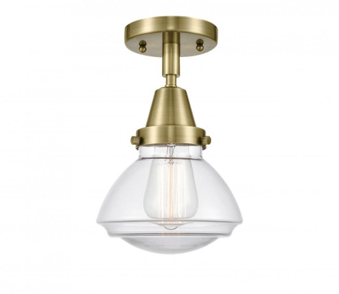 Olean - 1 Light - 7 inch - Antique Brass - Semi-Flush Mount (3442|447-1C-AB-G322)