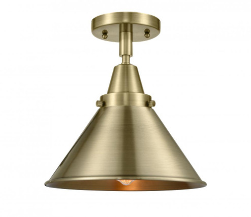 Briarcliff - 1 Light - 10 inch - Antique Brass - Semi-Flush Mount (3442|447-1C-AB-M10-AB)