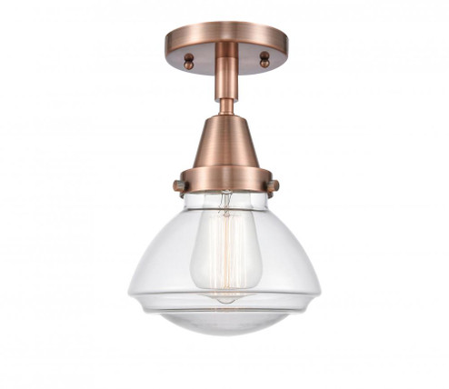 Olean - 1 Light - 7 inch - Antique Copper - Semi-Flush Mount (3442|447-1C-AC-G322-LED)