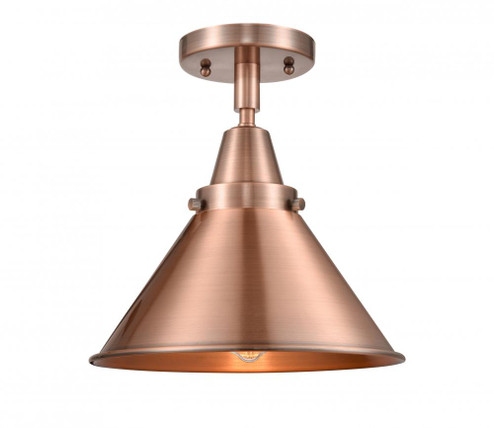 Briarcliff - 1 Light - 10 inch - Antique Copper - Semi-Flush Mount (3442|447-1C-AC-M10-AC-LED)