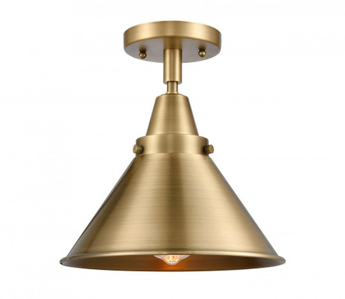 Briarcliff - 1 Light - 10 inch - Brushed Brass - Semi-Flush Mount (3442|447-1C-BB-M10-BB)