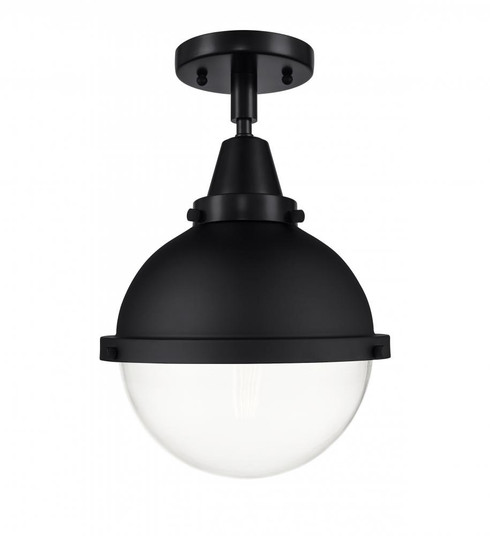 Hampden - 1 Light - 9 inch - Matte Black - Flush Mount (3442|447-1C-BK-HFS-82-BK-LED)