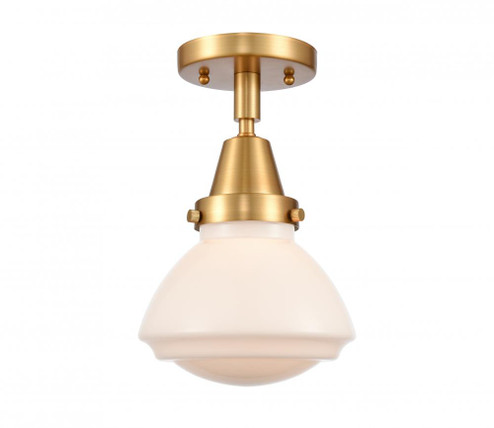 Olean - 1 Light - 7 inch - Satin Gold - Semi-Flush Mount (3442|447-1C-SG-G321-LED)