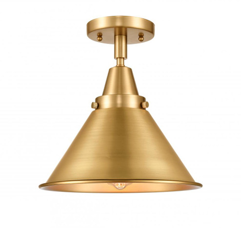 Briarcliff - 1 Light - 10 inch - Satin Gold - Semi-Flush Mount (3442|447-1C-SG-M10-SG-LED)