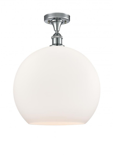 Athens - 1 Light - 14 inch - Polished Chrome - Semi-Flush Mount (3442|516-1C-PC-G121-14)