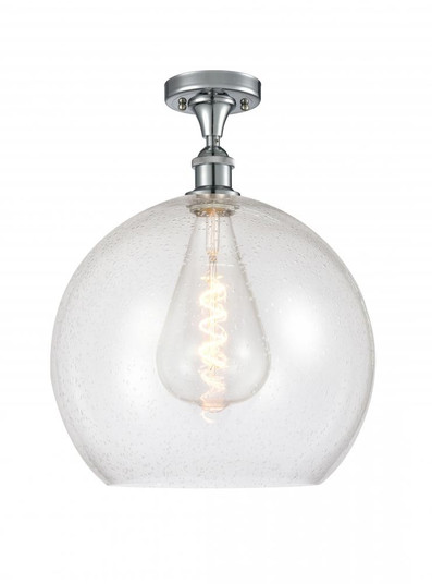 Athens - 1 Light - 14 inch - Polished Chrome - Semi-Flush Mount (3442|516-1C-PC-G124-14-LED)