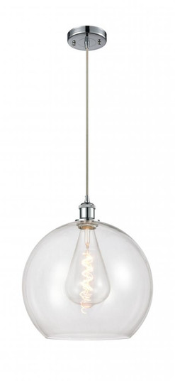 Athens - 1 Light - 14 inch - Polished Chrome - Cord hung - Pendant (3442|516-1P-PC-G122-14)