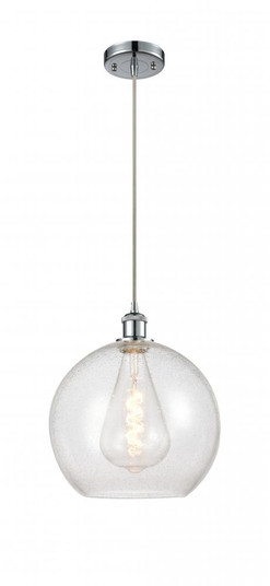 Athens - 1 Light - 12 inch - Polished Chrome - Cord hung - Mini Pendant (3442|516-1P-PC-G124-12)