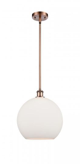Athens - 1 Light - 12 inch - Antique Copper - Mini Pendant (3442|516-1S-AC-G121-12-LED)