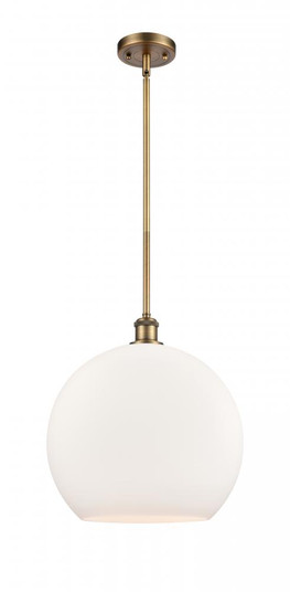 Athens - 1 Light - 14 inch - Brushed Brass - Pendant (3442|516-1S-BB-G121-14)