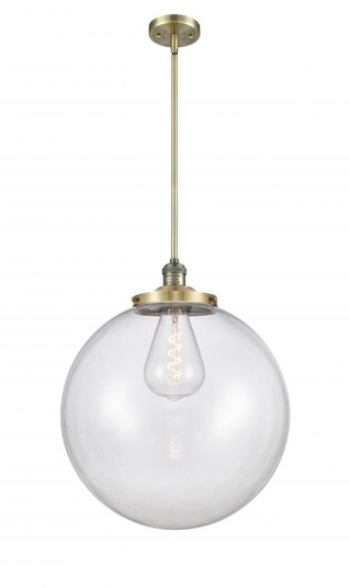 Beacon - 1 Light - 18 inch - Antique Brass - Stem Hung - Pendant (3442|201S-AB-G202-18)