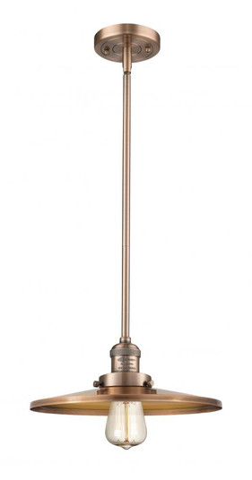 Appalachian - 1 Light - 12 inch - Antique Copper - Stem Hung - Mini Pendant (3442|201S-AC-MFR-AC-12)
