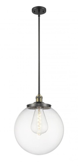Beacon - 1 Light - 14 inch - Black Antique Brass - Stem Hung - Pendant (3442|201S-BAB-G202-14)
