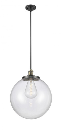 Beacon - 1 Light - 16 inch - Black Antique Brass - Stem Hung - Pendant (3442|201S-BAB-G202-16)