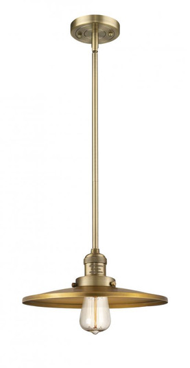 Appalachian - 1 Light - 12 inch - Brushed Brass - Stem Hung - Mini Pendant (3442|201S-BB-MFR-BB-12)