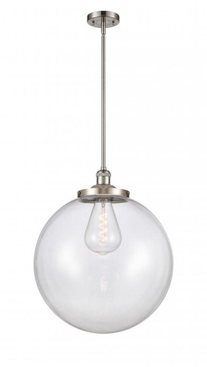 Beacon - 1 Light - 18 inch - Brushed Satin Nickel - Stem Hung - Pendant (3442|201S-SN-G202-18-LED)