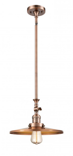 Appalachian - 1 Light - 12 inch - Antique Copper - Stem Hung - Mini Pendant (3442|206-AC-MFR-AC-12)
