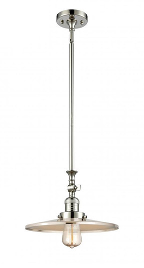 Appalachian - 1 Light - 12 inch - Polished Nickel - Stem Hung - Mini Pendant (3442|206-PN-MFR-PN-12-LED)