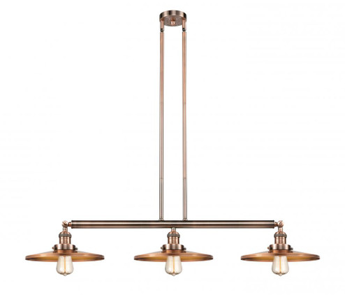 Appalachian - 3 Light - 45 inch - Antique Copper - Stem Hung - Adjustable Island Light (3442|213-AC-MFR-AC-12-LED)