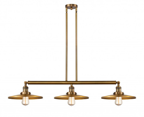 Appalachian - 3 Light - 45 inch - Brushed Brass - Stem Hung - Adjustable Island Light (3442|213-BB-MFR-BB-12)