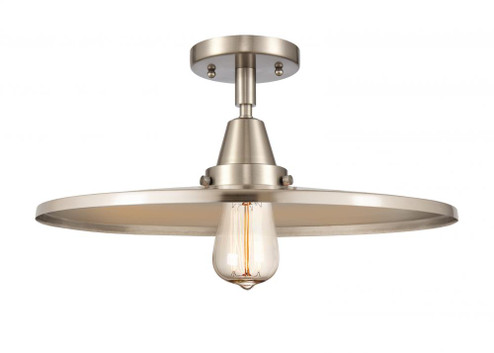 Appalachian - 1 Light - 16 inch - Brushed Satin Nickel - Semi-Flush Mount (3442|447-1C-SN-MFR-SN-16)