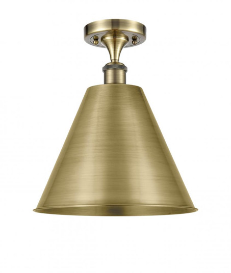 Berkshire - 1 Light - 12 inch - Antique Brass - Semi-Flush Mount (3442|516-1C-AB-MBC-12-AB-LED)