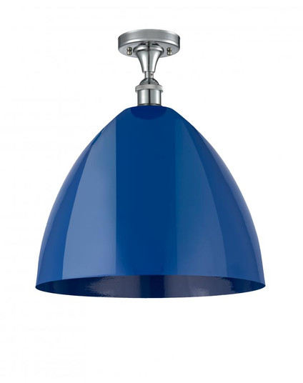 Plymouth - 1 Light - 16 inch - Polished Chrome - Semi-Flush Mount (3442|516-1C-PC-MBD-16-BL)