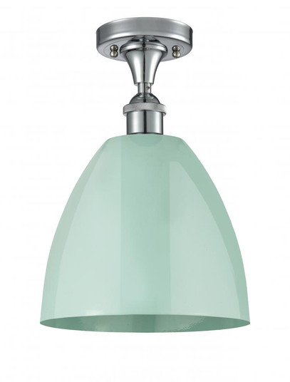 Plymouth - 1 Light - 9 inch - Polished Chrome - Semi-Flush Mount (3442|516-1C-PC-MBD-9-SF-LED)