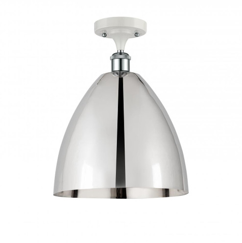 Bristol - 1 Light - 12 inch - White Polished Chrome - Semi-Flush Mount (3442|516-1C-WPC-MBD-12-PC-LED)