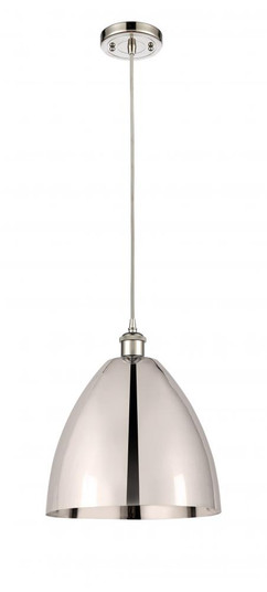 Bristol - 1 Light - 12 inch - Polished Nickel - Cord hung - Mini Pendant (3442|516-1P-PN-MBD-12-PN-LED)