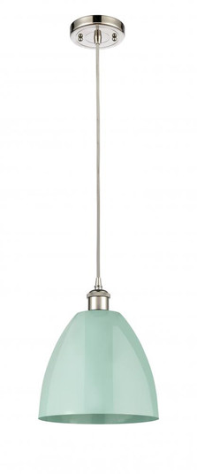 Plymouth - 1 Light - 9 inch - Polished Nickel - Cord hung - Mini Pendant (3442|516-1P-PN-MBD-9-SF)