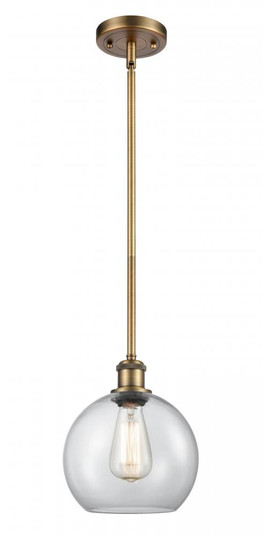 Athens - 1 Light - 8 inch - Brushed Brass - Mini Pendant (3442|516-1S-BB-G122-8-LED)