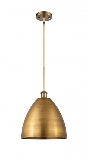Bristol - 1 Light - 12 inch - Brushed Brass - Pendant (3442|516-1S-BB-MBD-12-BB-LED)