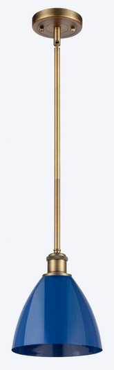Plymouth - 1 Light - 8 inch - Brushed Brass - Pendant (3442|516-1S-BB-MBD-75-BL)