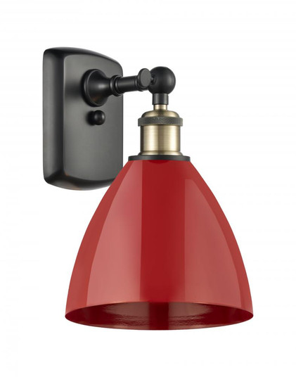 Plymouth - 1 Light - 8 inch - Black Antique Brass - Sconce (3442|516-1W-BAB-MBD-75-RD)