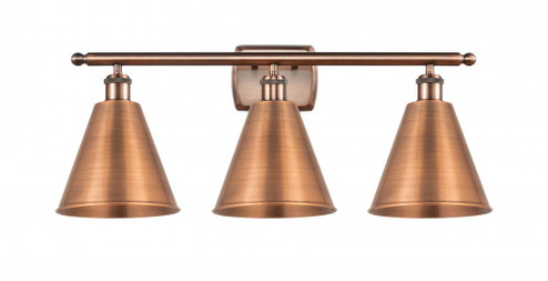 Berkshire - 3 Light - 28 inch - Antique Copper - Bath Vanity Light (3442|516-3W-AC-MBC-8-AC)