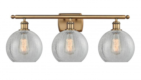 Athens - 3 Light - 28 inch - Brushed Brass - Bath Vanity Light (3442|516-3W-BB-G125-8)