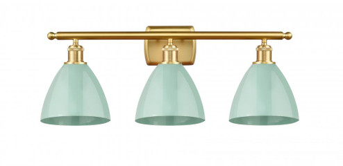 Plymouth - 3 Light - 28 inch - Satin Gold - Bath Vanity Light (3442|516-3W-SG-MBD-75-SF)