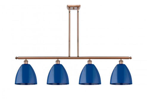 Plymouth - 4 Light - 48 inch - Antique Copper - Stem hung - Island Light (3442|516-4I-AC-MBD-9-BL)