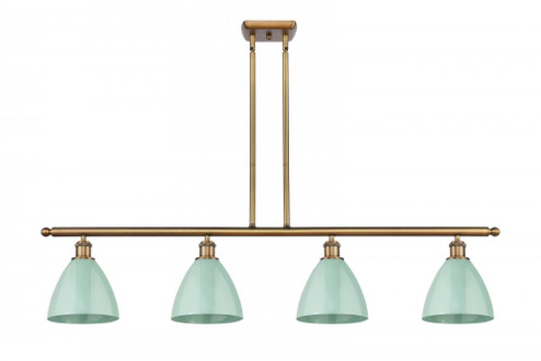 Plymouth - 4 Light - 48 inch - Brushed Brass - Stem hung - Island Light (3442|516-4I-BB-MBD-75-SF)