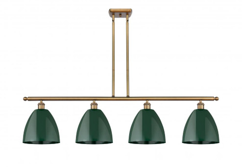 Plymouth - 4 Light - 48 inch - Brushed Brass - Stem hung - Island Light (3442|516-4I-BB-MBD-9-GR-LED)